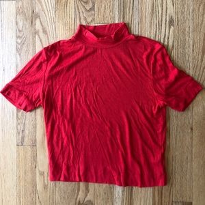 Red Aritzia Crop Top